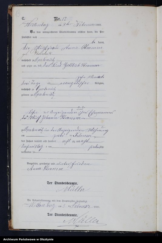 image.from.unit.number "Sterbe-Neben-Register Nr 1 - 119"