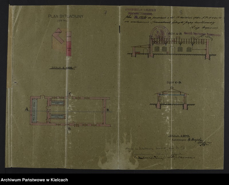 Obraz 7 z kolekcji "Plany i projekty zakładów przemysłowych na terenie Częstochowy w okresie XX-lecia międzywojennego"