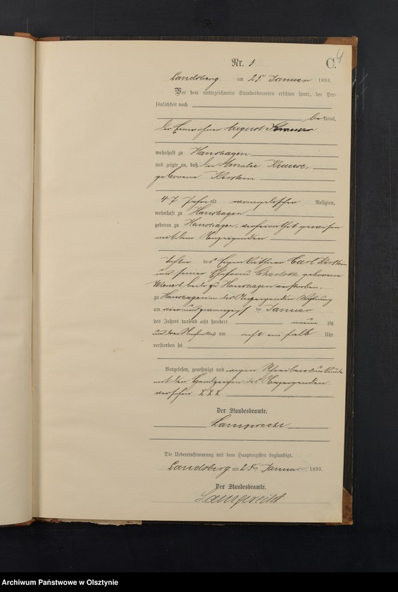image.from.unit.number "Sterbe-Neben-Register Nr 1 - 46"
