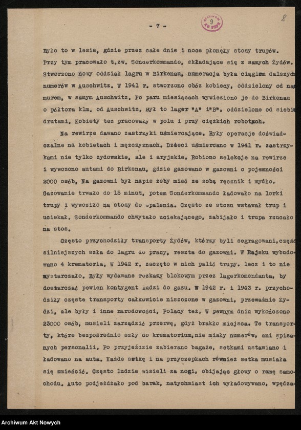 image.from.unit.number "Wspomnienia więźniów:  Kania Roman /Buchenwald/, Karcz Jan /więzienie na Montelupich w Krakowie, Oświęcim, Neuengamne-Hamburg/, Kwapiniewicz Romuald /Pawiak-Majdanek, Buchenwald, Flosburg/, Marcinkiewicz Józef /Balsen/, Leja Józef /Majdanek, Dachau/ Pluciński Stefan /Oświęcim/, Rajzman Samuel /Ghetto w Warszawie, Treblinka/, Ryś K. M. /Majdanek/."
