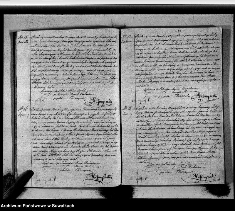 image.from.unit.number "Duplikat Zaślubionych, Urodzonych i Zmarłych Okręgu Wiejsieje Wyznania Moyżeszowego za rok 1852"