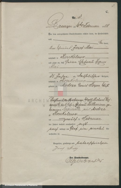 Obraz 6 z jednostki "Księga Aktów zgonu [Rejestr główny zgonów]"