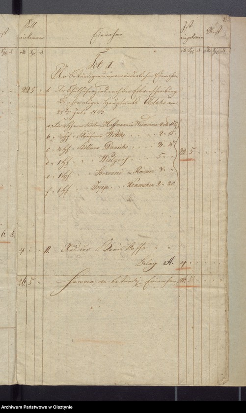 image.from.unit.number "Schul-Kassen Rechnung des Kirchspiels Widminnen"