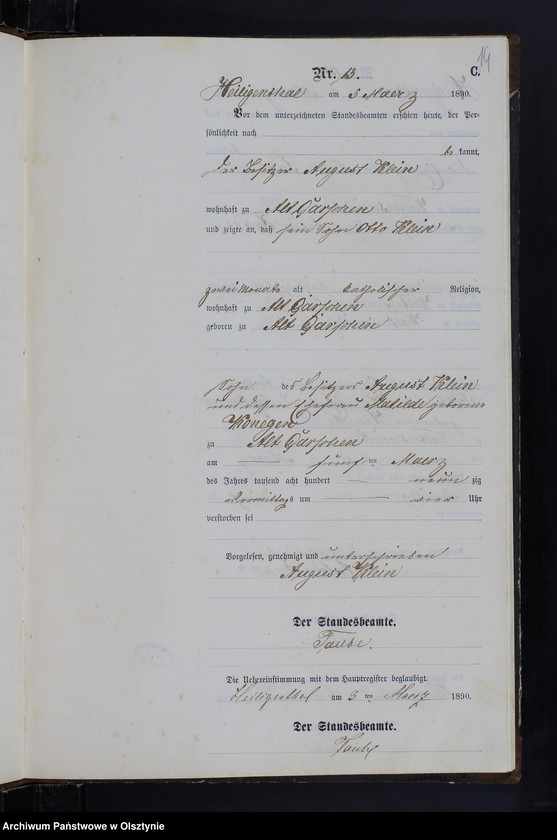 image.from.unit.number "Sterbe-Neben-Register Nr 1 - 45"