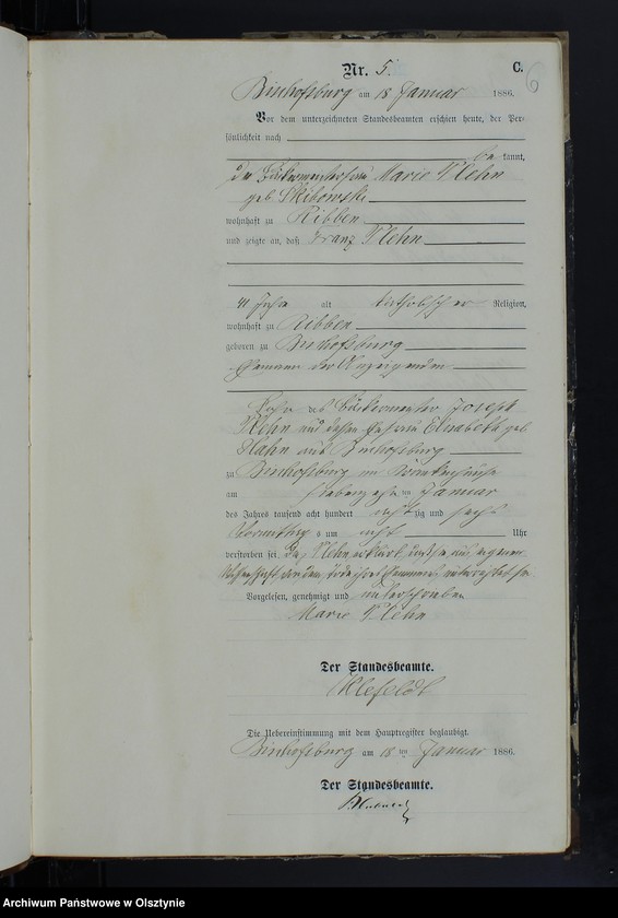 image.from.unit.number "Sterbe-Neben-Register Nr 1 - 114"