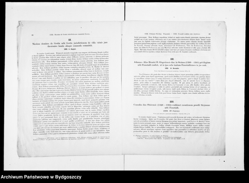 image.from.unit.number "Lateinische Urkunden Posener Städte. Hersg. von Heinrich Wuttke [1310-1425] - Memoriam Friderici Augusti Guilebmi Spotonii professoris olim lipsiensis Oratione de Gordianis Imperatoribus Romanis ab Aemilio Müllero pf. dr A.L.M habende die XXI M. Januarii A. 1861 ... Heinrich Wuttkie Specimen II Codicis Diplomatici Urbium Magni Ducatus Posnaniensie"