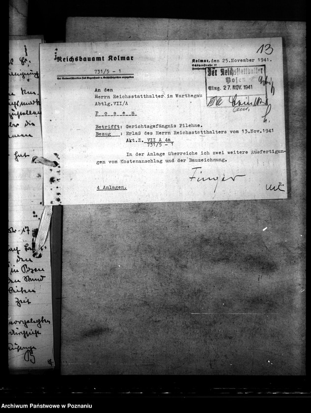 Obraz 17 z jednostki "Gerichtsgefängnis - Filehne"