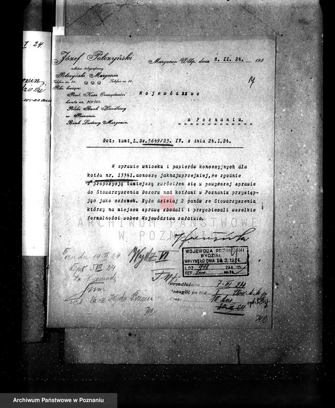 Obraz 11 z jednostki "Tartak J. Połczyńskiego w Margoninie pow. chodzieski. Kocioł nr fabr. 13341, kocioł nr woj. 3339"