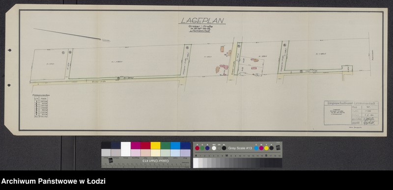 Obraz 1 z jednostki "Lageplan Grazer-Strasse Nr. 59-59d-100-102 Litzmannstadt"