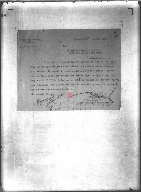 Obraz 19 z jednostki "/Aeroklub Poznański- Poznań/"