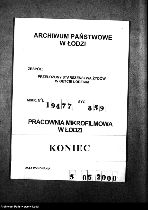 Obraz 11 z jednostki "[Alfabetyczny spis mieszkańców getta. Litera U]"