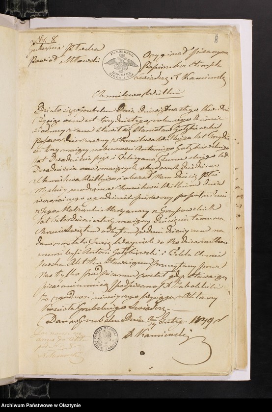 image.from.unit.number "Annexa z Parafij Janowieckiey z roku 1849"