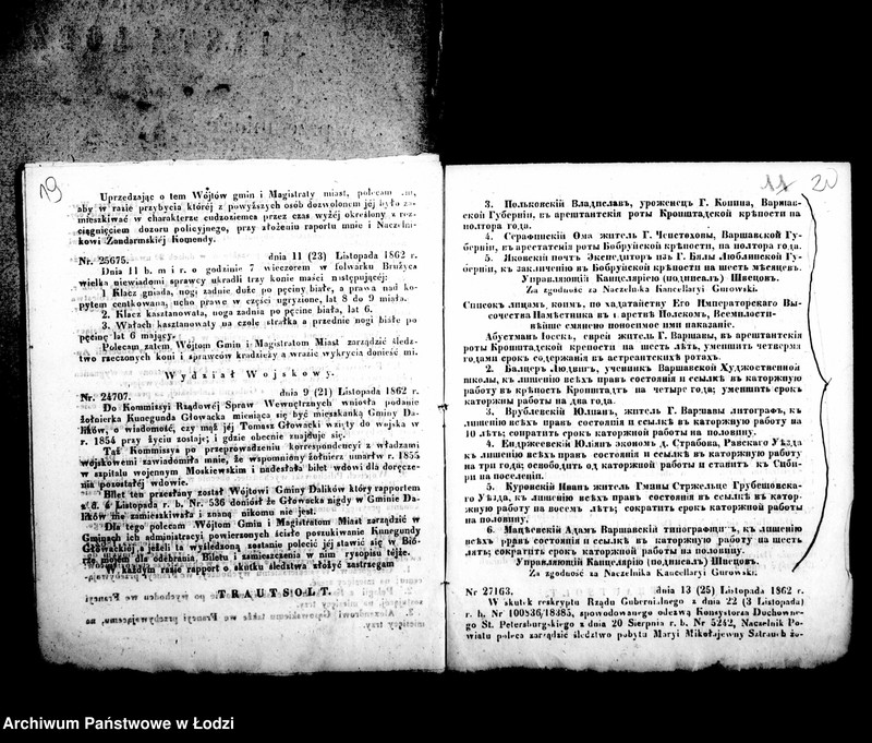 Obraz 15 z jednostki "Akta w przedmiocie urządzeń policyjnych i korespondencji w wypadkach krajowych"