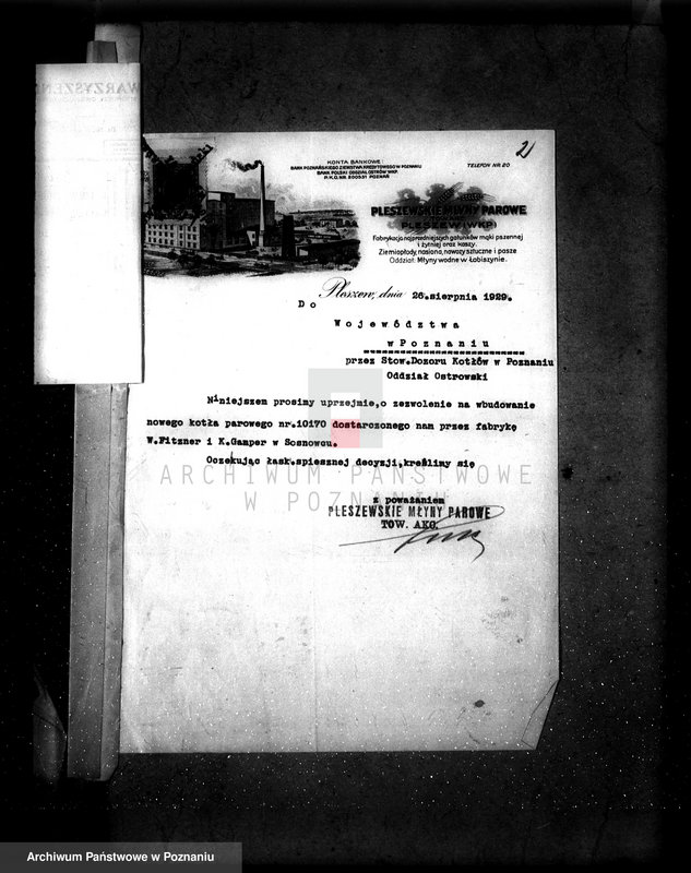 Obraz 6 z jednostki "Pleszewskie Młyny Parowe w Pleszewie nr fabr. kotła 10170, nr woj. kotła 6361"