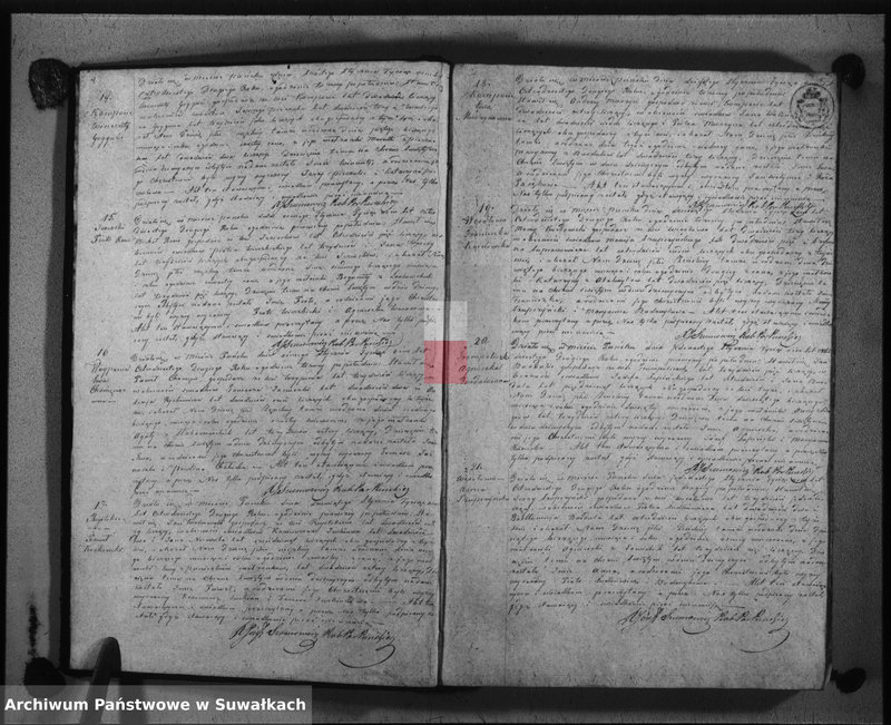 Obraz 5 z jednostki "Księga duplikat urodzonych, zaślubionych i umarłych w parafii puńskiey roku 1842"