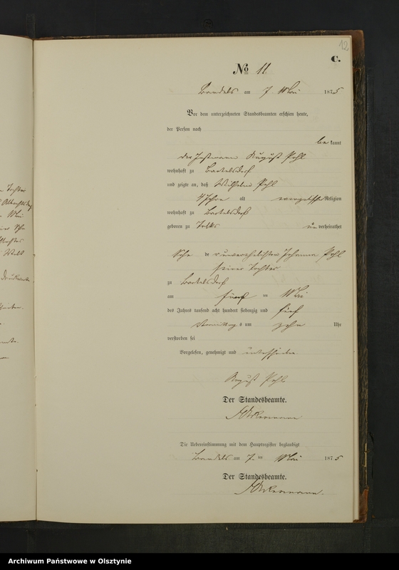 image.from.unit.number "Sterbe-Neben-Register Nr 1 - 41"