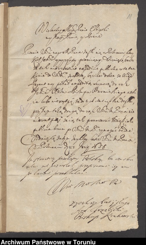 image.from.unit.number "Jakub, Oktawian Konopacki, kasztelan elbląski /akta funkcji publicznych jako kasztelana elbląskiego i skarbnika Ziem Pruskich/"