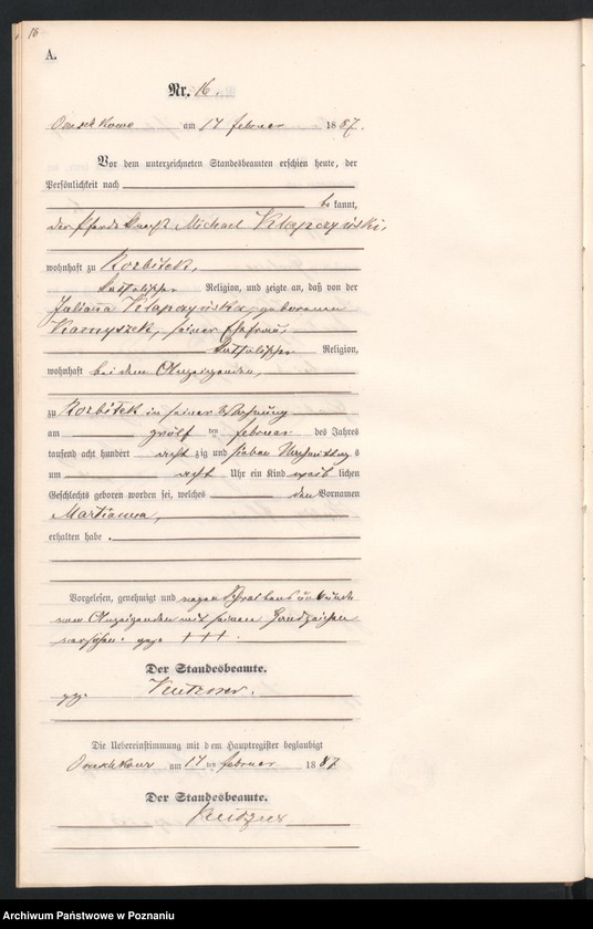 Obraz 19 z jednostki "Księga urodzeń"