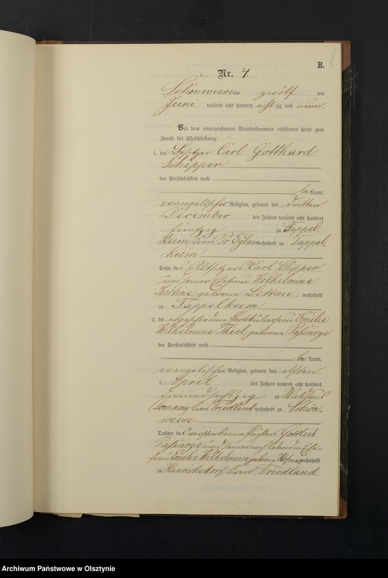 image.from.unit.number "Heiraths-Neben-Register Nr 1 - 9"