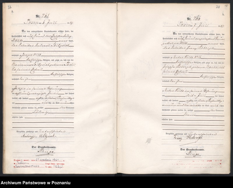 Obraz 15 z jednostki "Księga urodzeń t. II"