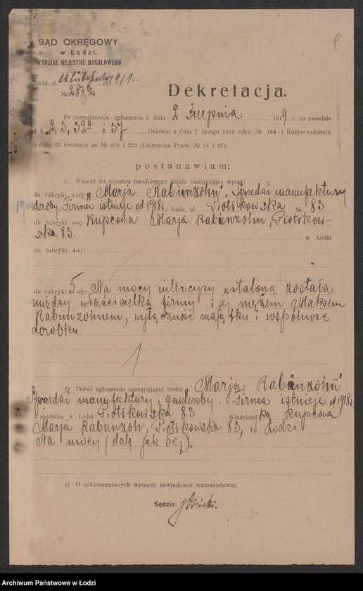 Obraz 11 z jednostki "Maria Robinzohn – sprzedaż manufaktury"