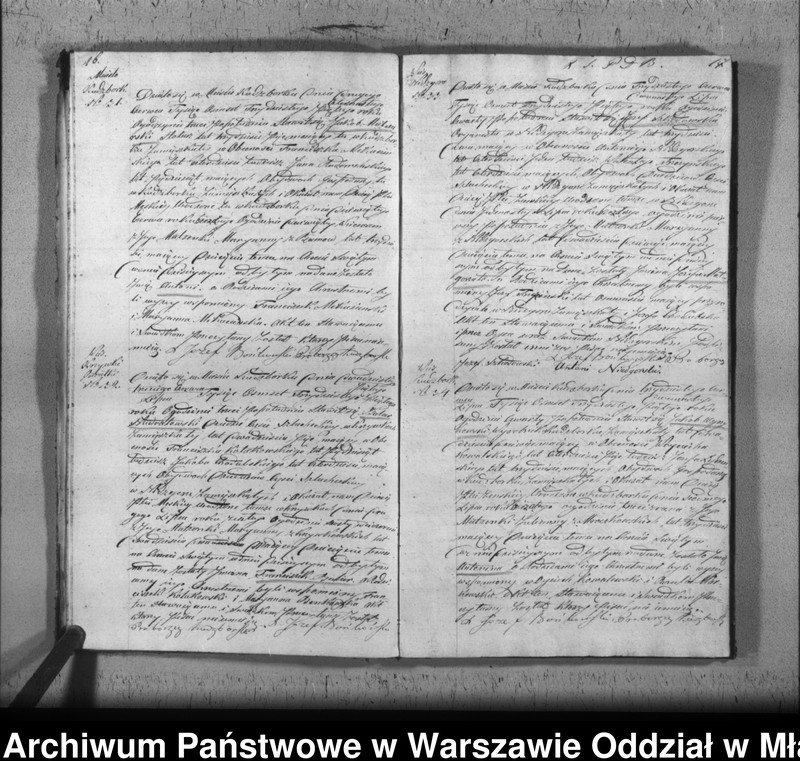 Obraz 13 z jednostki "Akta urodzin, małżeństw i zgonów"