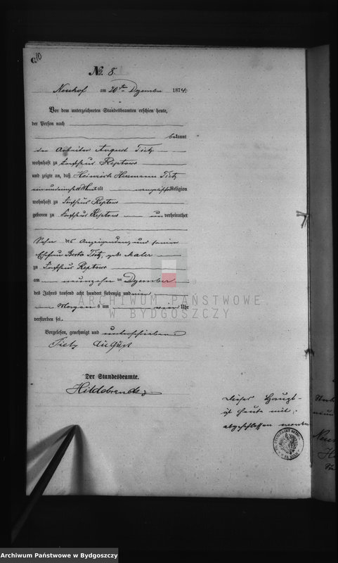 image.from.unit.number "Akta zgonów - pierwopis nr 1-9"