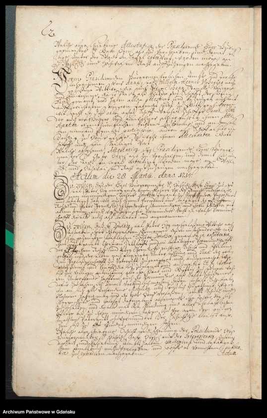 image.from.unit.number "Actum coram officio […] Gabrielis a Boemeln, Praeconsulis, Praesidis ac Montanorum Administratoris [20.III.1714-19.III.1715] Gabrielis a Boemeln Praesidis atque Caducorum Administratoris [9.IV.1714-7.III.1715] /2 indeksy/"