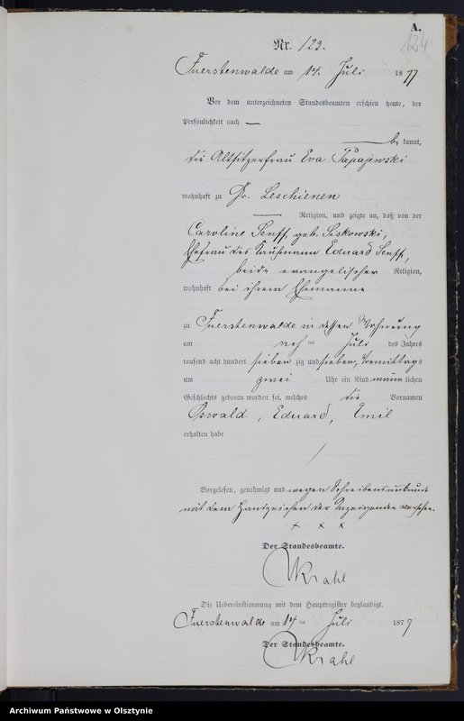 image.from.team "Urząd Stanu Cywilnego w Księżym Lasku pow. szczycieński"