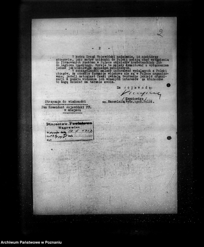Obraz 6 z jednostki "/Zbiegostwo oficerów i szeregowych b. Armii czeskiej oraz specjalistów czeskich z dziedziny przemysłu wojennego i techniki ogólnej - akta tajne/"