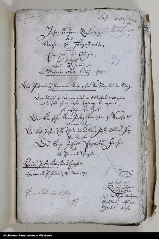 image.from.unit.number "Jahr Kirchen Rechnung der Kirche zu Herzogswalde über Einnahme und Ausgabe mit Inbegriff der Bau-Rechnung"