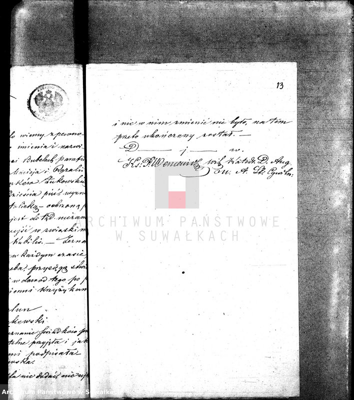 Obraz 17 z jednostki "Anneksa do Akt Zaślubionych z roku 1860."