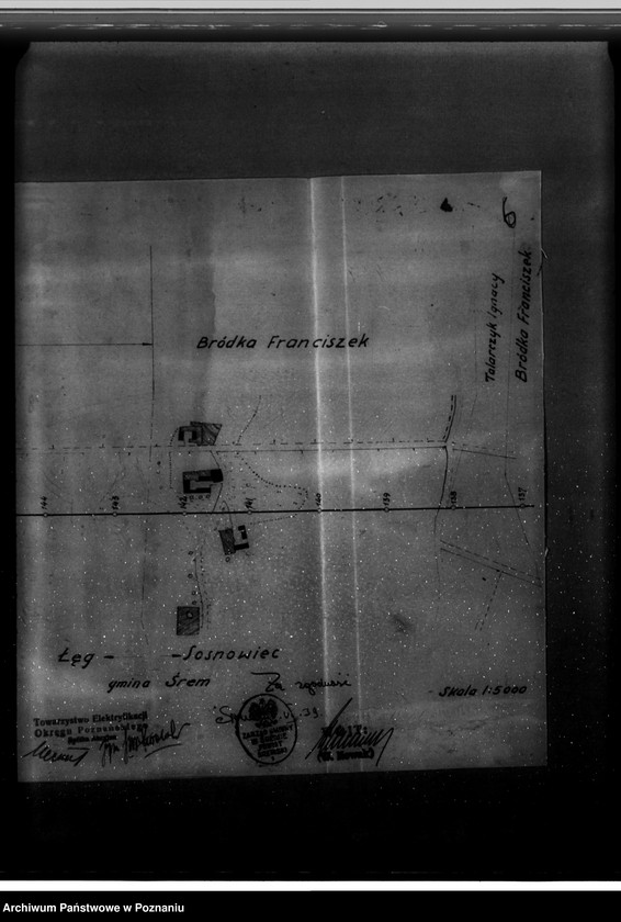 Obraz 18 z jednostki "Towarzystwo Elektryfikacji Okręgu Poznańskiego Spółka Akcyjna W Poznaniu plany sytuacyjne wsi i miast w związku z projektowaną elektryfikacją"