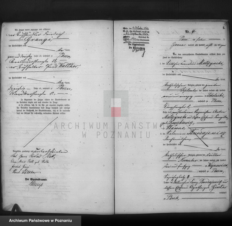 Obraz 5 z jednostki "Księga małżeństw t. I"