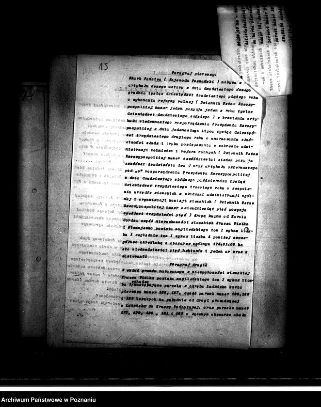 Obraz 18 z jednostki "Majątek Krusza Wielka bI Niemojewko nabycie nieruchomości w trybie art. 8 ustawy o wykonaniu reformy rolnej"