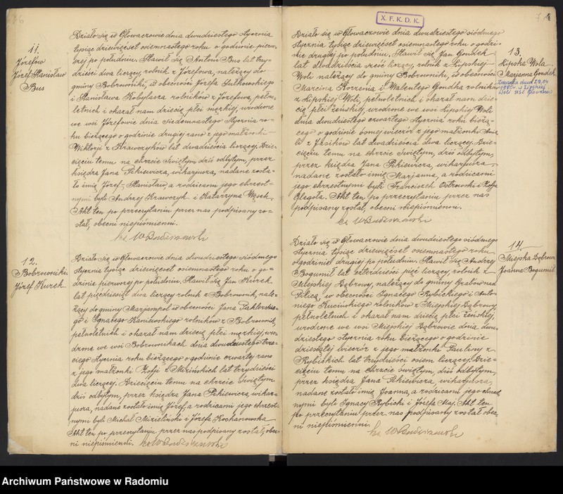 image.from.unit.number "Urząd Stanu Cywilnego w Głowaczowie Akta urodzeń, małżeństw, zgonów 1918 rok"