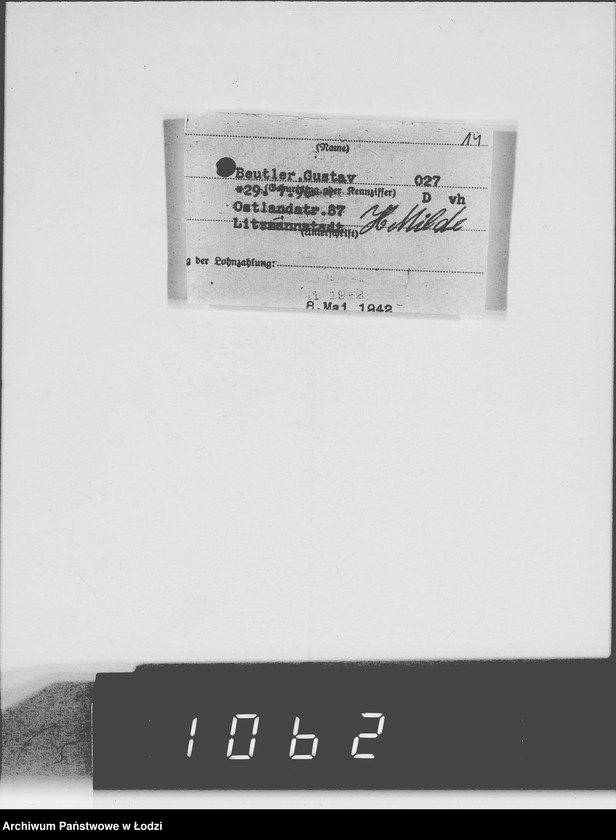 Obraz 18 z jednostki "Quittungen über Abschlage Vollzahlungen für Arbeiter"