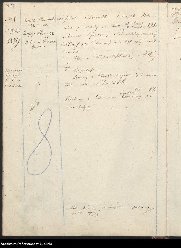 Obraz 20 z jednostki "Raptularz aktów małżeństw"