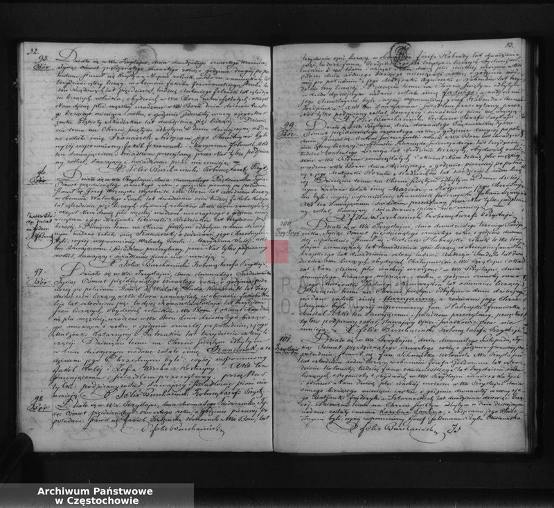 Obraz 19 z jednostki "Księga duplikat [akt] urodzonych, zaślubionych i zmarłych Parafii Przystajń w w okręgu częstochowskim, dekanacie krzepickim z roku 1854"