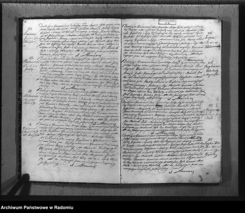 image.from.unit.number "Duplikat akt religijno cywilnych urodzonych, zaślubionych i zmarłych w parafii Głowaczów na rok 1862"