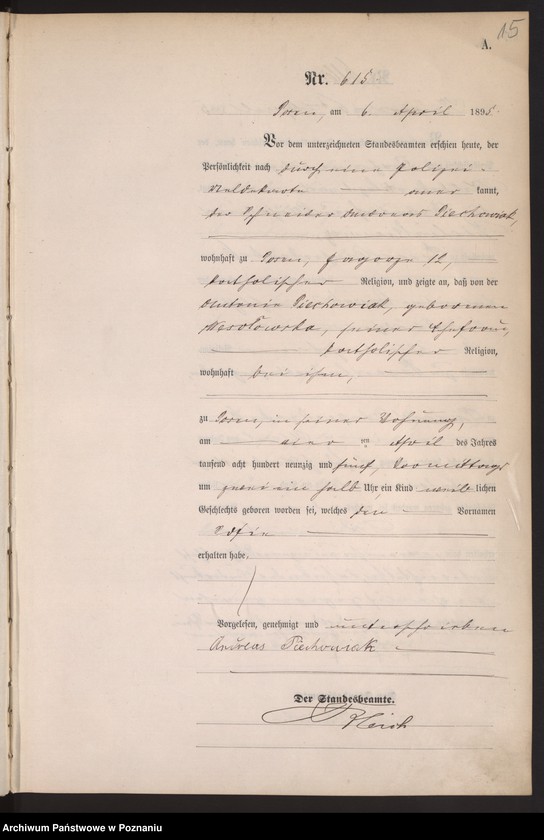 Obraz 18 z jednostki "Księga urodzeń t. II"