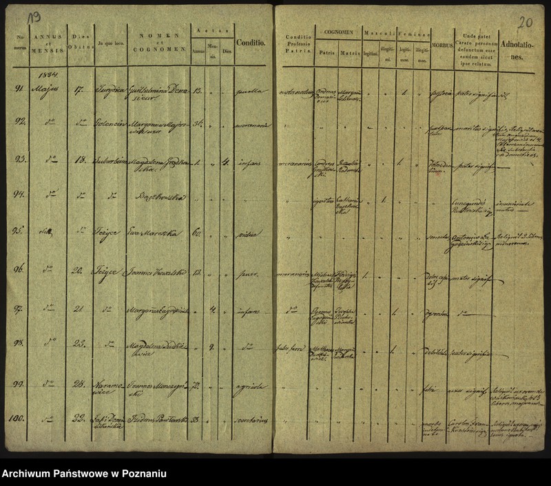 Obraz 13 z jednostki "Księga zgonów"