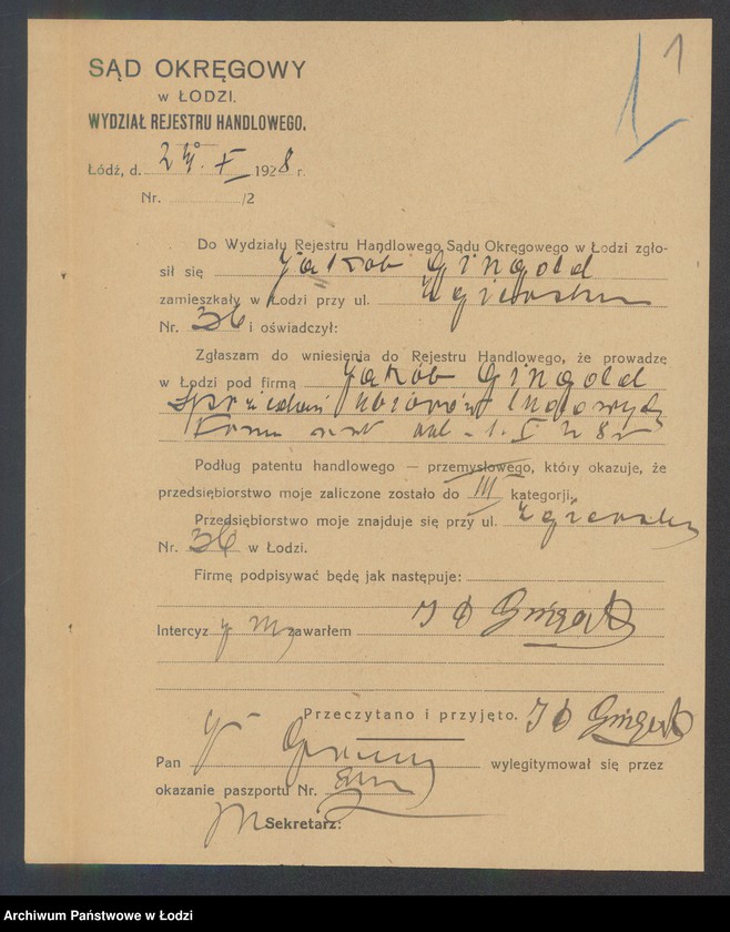 Obraz 3 z jednostki "Jakób Gingold – sprzedaż ubiorów ludowych"