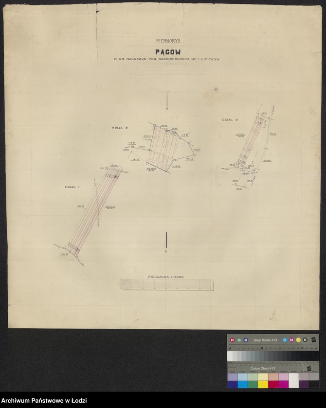 Obraz 2 z jednostki "Plan˝ pastbiščnago učastka postupivšago soglasno dobrovolnoi sdelki ot 15/27 maja 1873 goda v˝ zamene za servituty v sobstvennost˝ krest˝jan selenija Orzechov˝ gminy Koběle"