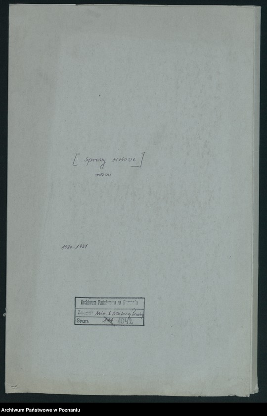 Obraz 2 z jednostki "[Sprawy osobowe - różne]"