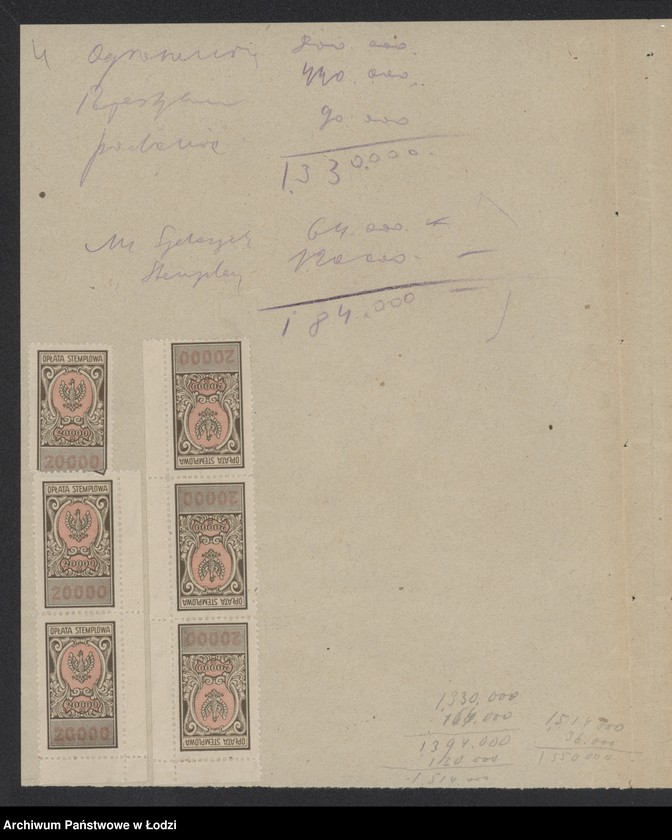 Obraz 6 z jednostki "Chaim Izaak Unger i S-ka- handel towarami manufakturowymi"