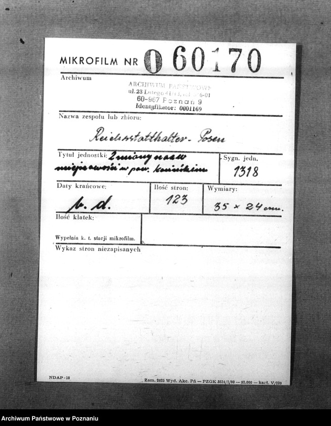 Obraz 2 z jednostki "Zmiany nazw miejscowości w powiecie konińskim"