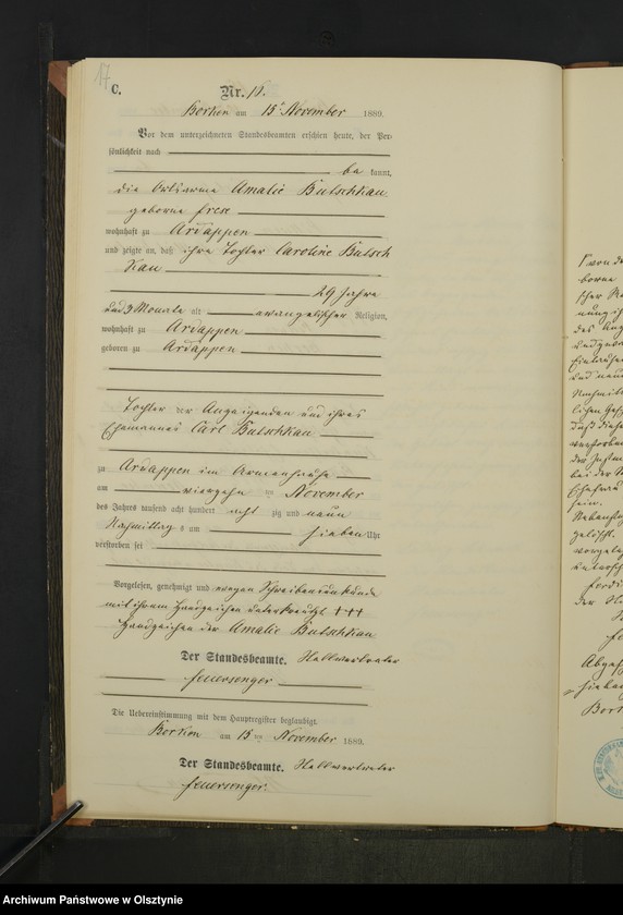 image.from.unit.number "Sterbe-Neben-Register Nr 1 - 17"