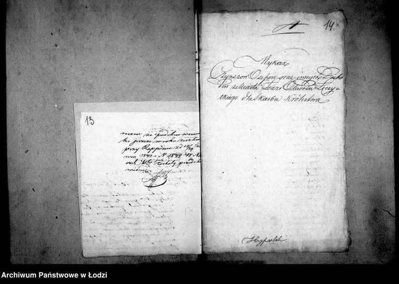 Obraz 14 z jednostki "Akta tyczące się szynków i sprzedaży napoi"