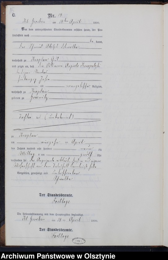 image.from.unit.number "Sterbe-Neben-Register Nr 1 - 40"